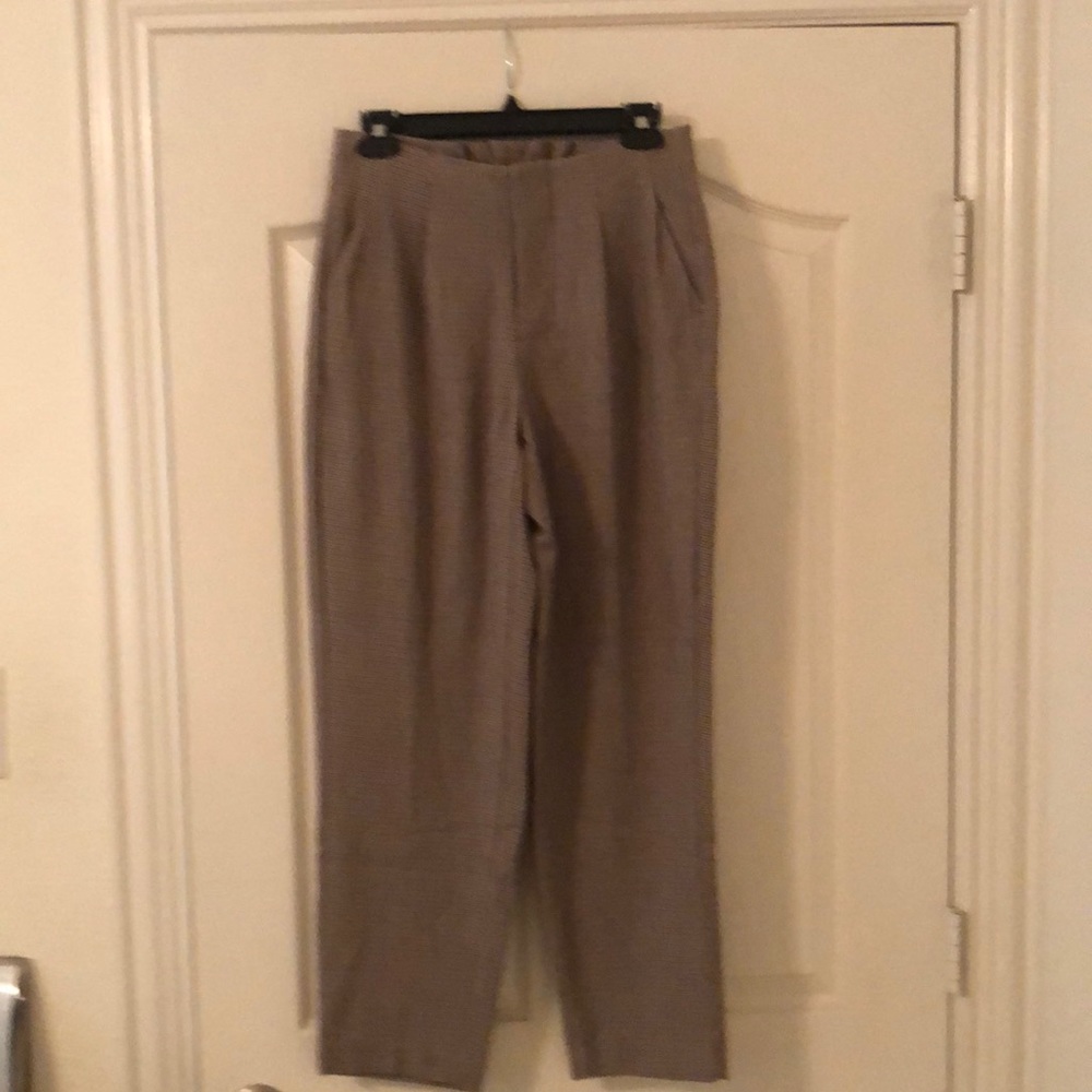Ankle Plaid Pants